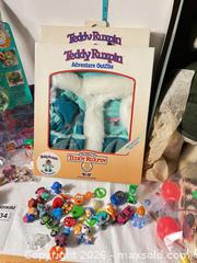 MaxSold Auction: Mixed vintage toys lot: Teddy Ruxpin item, Polly Pocket, wooden buses B - Doylestown Township (Pennsylvania, USA) PARTNER MANAGED Downsizing Online Auction - Country Brook Drive