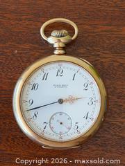 MaxSold Auction: Patek Philippe for Ryrie Bros. 18K Gold Pocket Watch  - Toronto (Ontario, Canada) PARTNER MANAGED Estate Sale Online Auction - Wicksteed Avenue  (STORAGE)