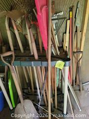 MaxSold Auction: Garden Tools Lot with Rubbermaid Storage Rack - High Bridge (New Jersey, USA) PARTNER MANAGED Estate Sale Online Auction -  West Main Street