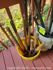 MaxSold Auction: Mixed Garden & Hand Tools Assortment with Bag and Buckets - High Bridge (New Jersey, USA) PARTNER MANAGED Estate Sale Online Auction -  West Main Street