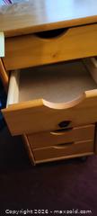 MaxSold Auction: Unbranded Light Maple Rolling Drawer Cart with Wheels - High Bridge (New Jersey, USA) PARTNER MANAGED Estate Sale Online Auction -  West Main Street