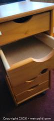 MaxSold Auction: Unbranded Light Maple Rolling Drawer Cart with Wheels - High Bridge (New Jersey, USA) PARTNER MANAGED Estate Sale Online Auction -  West Main Street