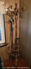 MaxSold Auction: Vintage Mid-Century Wooden Umbrella and Walking Stick Stand - High Bridge (New Jersey, USA) PARTNER MANAGED Estate Sale Online Auction -  West Main Street