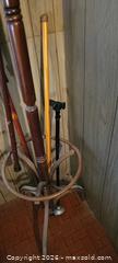 MaxSold Auction: Vintage Mid-Century Wooden Umbrella and Walking Stick Stand - High Bridge (New Jersey, USA) PARTNER MANAGED Estate Sale Online Auction -  West Main Street