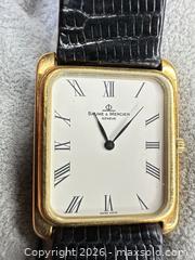 MaxSold Auction: Baume & Mercier 14K Solid Gold Rectangular Quartz Watch - San Jose (California, USA) PARTNER MANAGED Estate Sale Online Auction - East Humboldt Street
