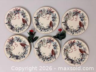MaxSold Auction: Lenox Winter Song Holiday Plates – Set of 6 with Lenox Storage Case - West Windsor Township (New Jersey, USA) SELLER MANAGED Estate Sale Online Auction - Wilson Way South