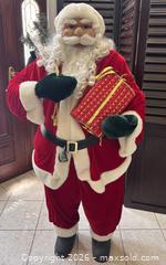 MaxSold Auction: Life?Size 58" Standing Santa Claus–Full Regalia with Gift - West Windsor Township (New Jersey, USA) SELLER MANAGED Estate Sale Online Auction - Wilson Way South