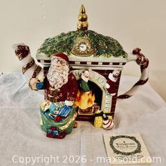 MaxSold Auction: Waterford Holiday Heirlooms “Christmas Memories” Limited Edition Teapot – Santa by the Fireplace - West Windsor Township (New Jersey, USA) SELLER MANAGED Estate Sale Online Auction - Wilson Way South