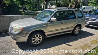 MaxSold Auction: 2007 Subaru Forester Silver AWD with Roof Rack, Tow Hitch VIN: JF1SG65607H730884 - Toronto (Ontario, Canada) PARTNER MANAGED Estate Sale Online Auction -  Saint Andrews Gardens