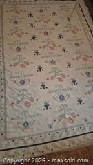 MaxSold Auction: Ivory Floral Bordered Wool Area Rug, 6' x 9' - Toronto (Ontario, Canada) PARTNER MANAGED Estate Sale Online Auction -  Saint Andrews Gardens