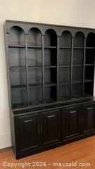 MaxSold Auction: Large Black Hutch / China Cabinet, Two-Piece Design - Toronto (Ontario, Canada) PARTNER MANAGED Estate Sale Online Auction -  Saint Andrews Gardens