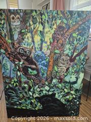 MaxSold Auction: Large Original Acrylic on Canvas Wildlife Painting, Portrait Orientation - Toronto (Ontario, Canada) PARTNER MANAGED Estate Sale Online Auction -  Saint Andrews Gardens
