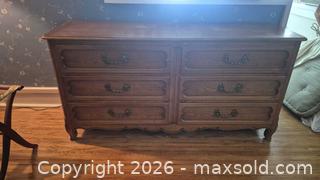 MaxSold Auction: Large Traditional Solid Wood Dresser with 6 Drawers - Toronto (Ontario, Canada) PARTNER MANAGED Estate Sale Online Auction -  Saint Andrews Gardens