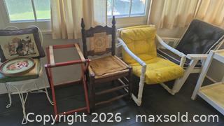 MaxSold Auction: Mixed Lot of 4–6 Chairs with Cushions - Toronto (Ontario, Canada) PARTNER MANAGED Estate Sale Online Auction -  Saint Andrews Gardens