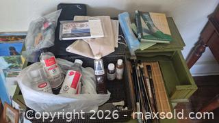 MaxSold Auction: Mixed paint brushes, paints & instructional books (16–30 pcs) - Toronto (Ontario, Canada) PARTNER MANAGED Estate Sale Online Auction -  Saint Andrews Gardens