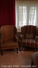 MaxSold Auction: Pair of Traditional Wingback Armchairs with Nailhead Trim - Toronto (Ontario, Canada) PARTNER MANAGED Estate Sale Online Auction -  Saint Andrews Gardens