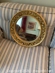 MaxSold Auction: Round 16-inch Gold Ornate Wall Mirror - Toronto (Ontario, Canada) PARTNER MANAGED Estate Sale Online Auction -  Saint Andrews Gardens