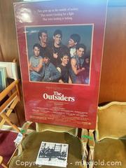 MaxSold Auction: The Outsiders 24 x 36 in Movie Poster, 1980s (Original Release) B - Toronto (Ontario, Canada) Moving Online Auction - Somerdale Square