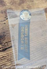 MaxSold Auction: 1938 Scranton Women's Auxiliary Delegate Ribbon Pin - East Cocalico Township (Pennsylvania, USA) SELLER MANAGED Estate Sale Online Auction - Stevens Road