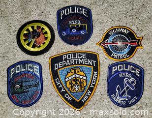 MaxSold Auction: Authentic N.Y.P.D. Patch Lot (6) - East Cocalico Township (Pennsylvania, USA) SELLER MANAGED Estate Sale Online Auction - Stevens Road