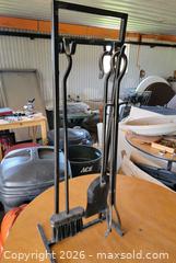 MaxSold Auction: Metal Fireplace Tools & Stand - East Cocalico Township (Pennsylvania, USA) SELLER MANAGED Estate Sale Online Auction - Stevens Road
