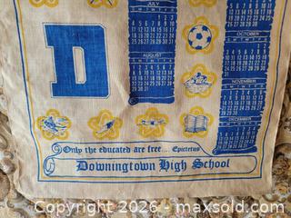 MaxSold Auction: Vintage 1976 Downingtown High School Canvas Banner  - East Cocalico Township (Pennsylvania, USA) SELLER MANAGED Estate Sale Online Auction - Stevens Road