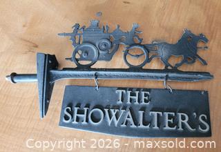 MaxSold Auction: Vintage Cast Aluminum Lamp Post Sign - East Cocalico Township (Pennsylvania, USA) SELLER MANAGED Estate Sale Online Auction - Stevens Road