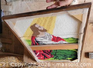 MaxSold Auction: Vintage Framed Handmade Latch Hook Picture  - East Cocalico Township (Pennsylvania, USA) SELLER MANAGED Estate Sale Online Auction - Stevens Road