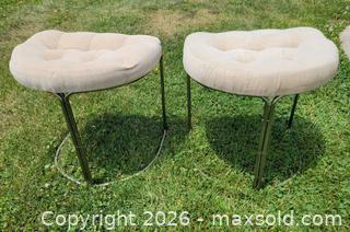 MaxSold Auction: Vintage Mid-Century Cosco Ottoman/Stools (2)  - East Cocalico Township (Pennsylvania, USA) SELLER MANAGED Estate Sale Online Auction - Stevens Road