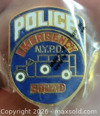MaxSold Auction: Vintage Sealed N.Y.P.D. Emergency Squad Enamel Pin - East Cocalico Township (Pennsylvania, USA) SELLER MANAGED Estate Sale Online Auction - Stevens Road