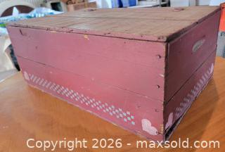 MaxSold Auction: Vintage Wooden Folk Art Cat Box  - East Cocalico Township (Pennsylvania, USA) SELLER MANAGED Estate Sale Online Auction - Stevens Road
