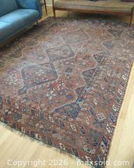 MaxSold Auction: 8 x 10.5 ft Hand-Knotted Wool Oriental Geometric Rug - Oak Bay (British Columbia, Canada) PARTNER MANAGED Moving Online Auction - Plymouth Road