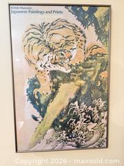 MaxSold Auction: Framed Japanese Tiger Print — British Museum, 24 x 36 in - Oak Bay (British Columbia, Canada) PARTNER MANAGED Moving Online Auction - Plymouth Road