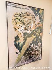 MaxSold Auction: Framed Japanese Tiger Print — British Museum, 24 x 36 in - Oak Bay (British Columbia, Canada) PARTNER MANAGED Moving Online Auction - Plymouth Road
