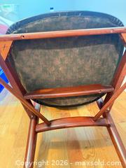 MaxSold Auction: Mid-Century Modern Leather Armchair with Wood Frame - Oak Bay (British Columbia, Canada) PARTNER MANAGED Moving Online Auction - Plymouth Road