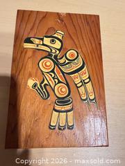 MaxSold Auction:  Northwest Coast Wood Plaque Wall Art (2 pieces) - Oak Bay (British Columbia, Canada) PARTNER MANAGED Moving Online Auction - Plymouth Road