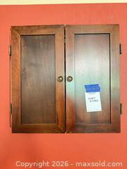 MaxSold Auction: Sportcraft Wall-Mounted Dartboard Cabinet Set - Oak Bay (British Columbia, Canada) PARTNER MANAGED Moving Online Auction - Plymouth Road