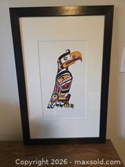 MaxSold Auction: Eagle Framed Limited Edition Giclée Print by Willie - View Royal (British Columbia, Canada) PARTNER MANAGED Moving Online Auction - Eltham Road