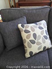 MaxSold Auction: Gray Charcoal Fabric Loveseat - Modern 2-Seater - View Royal (British Columbia, Canada) PARTNER MANAGED Moving Online Auction - Eltham Road