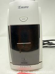 MaxSold Auction: Baratza Encore Conical Burr Grinder - White with Smoke Hopper - Stratford (Ontario, Canada) PARTNER MANAGED Estate Sale Online Auction - Cawston Street (CONDO)