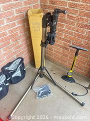 MaxSold Auction: Bike Maintenance Lot: Repair Stand, Pump, Panniers & Safety - Stratford (Ontario, Canada) PARTNER MANAGED Estate Sale Online Auction - Cawston Street (CONDO)