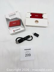 MaxSold Auction: Kingston 1TB External SSD USB-C Red - Stratford (Ontario, Canada) PARTNER MANAGED Estate Sale Online Auction - Cawston Street (CONDO)
