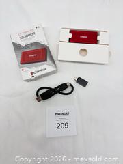 MaxSold Auction: Kingston 1TB External SSD USB-C Red - Stratford (Ontario, Canada) PARTNER MANAGED Estate Sale Online Auction - Cawston Street (CONDO)