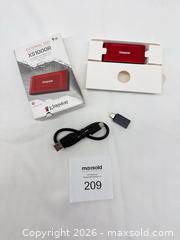 MaxSold Auction: Kingston 1TB External SSD USB-C Red - Stratford (Ontario, Canada) PARTNER MANAGED Estate Sale Online Auction - Cawston Street (CONDO)