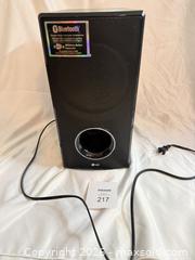 MaxSold Auction: LG Powered Subwoofer / Speaker, Bluetooth, Black - Stratford (Ontario, Canada) PARTNER MANAGED Estate Sale Online Auction - Cawston Street (CONDO)