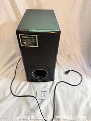 MaxSold Auction: LG Powered Subwoofer / Speaker, Bluetooth, Black - Stratford (Ontario, Canada) PARTNER MANAGED Estate Sale Online Auction - Cawston Street (CONDO)