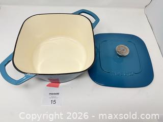 MaxSold Auction: Paderno 5 qt Blue/Teal Enameled Cast Iron Dutch Oven - Stratford (Ontario, Canada) PARTNER MANAGED Estate Sale Online Auction - Cawston Street (CONDO)