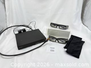 MaxSold Auction: Sony Blu-ray / 3D Media Player, Black + 2 PAIR SONY 3D GLASSES - Stratford (Ontario, Canada) PARTNER MANAGED Estate Sale Online Auction - Cawston Street (CONDO)