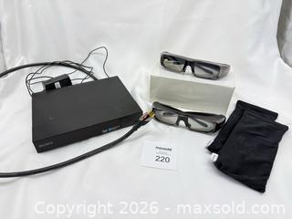 MaxSold Auction: Sony Blu-ray / 3D Media Player, Black + 2 PAIR SONY 3D GLASSES - Stratford (Ontario, Canada) PARTNER MANAGED Estate Sale Online Auction - Cawston Street (CONDO)