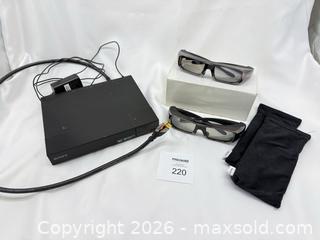 MaxSold Auction: Sony Blu-ray / 3D Media Player, Black + 2 PAIR SONY 3D GLASSES - Stratford (Ontario, Canada) PARTNER MANAGED Estate Sale Online Auction - Cawston Street (CONDO)
